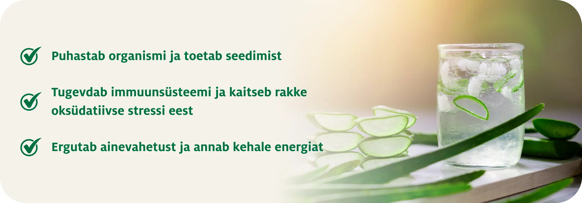 Vivi Aloe puhastab organismi toetab seedimist - Nahrin