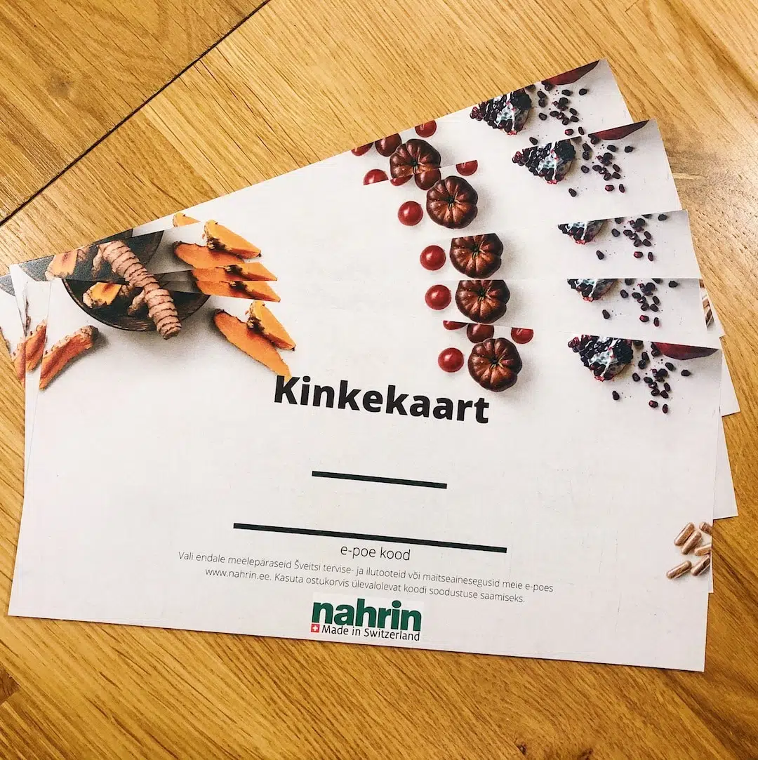 Kinkekaart Nahrin - Nahrin Kinkekaart Nahrin