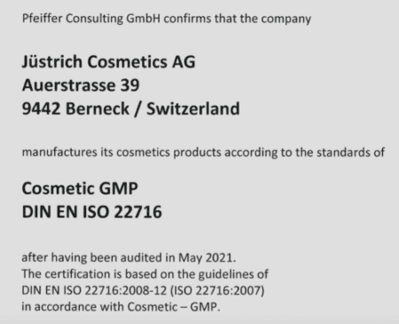 Read more about the article Meie kosmeetikatoodetele on väljastatud GMP sertifikaat